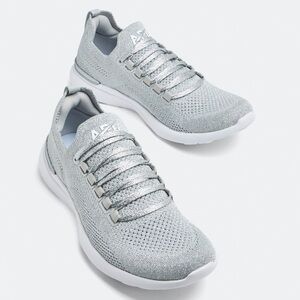 APL: Athletic Propulsion Labs Women's Techloom Breeze Sneakers, Metallic Silver